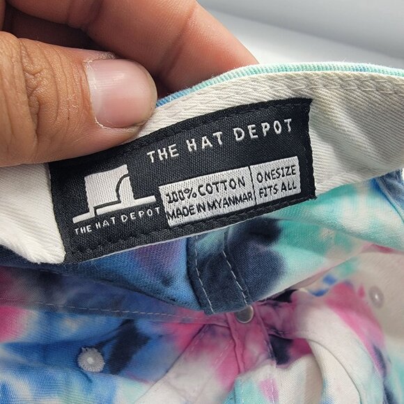 The Hat Depot Tie Dye Baseball Hat Cap Adjustable Casual Outdoors Comfort - Picture 6 of 9